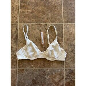 Skims Cotton Jersey T-shirt Bra Bone Size 32B